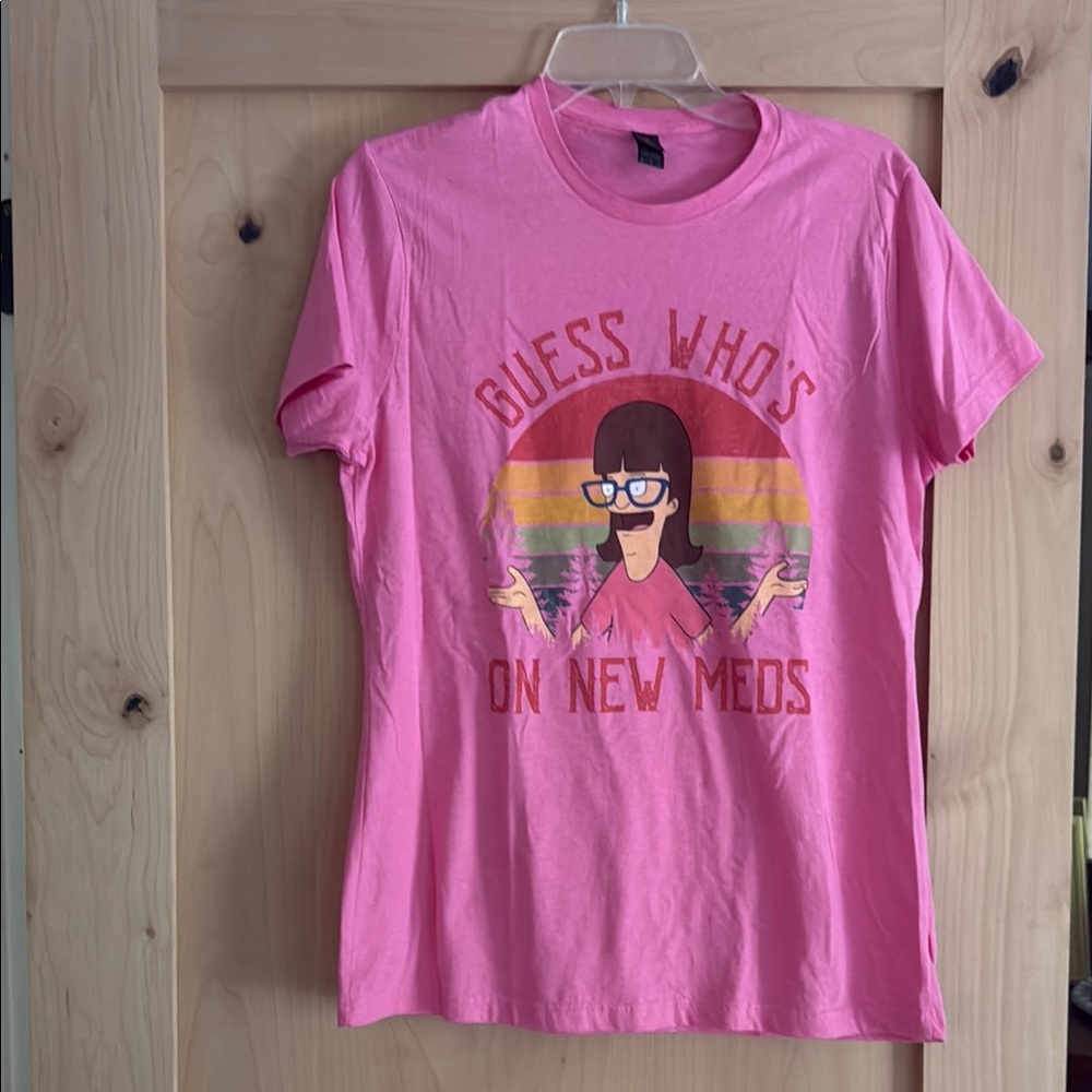 Bob’s Burgers Gildan Pink Graphic Tee - Short Sleeve
Featuring sister Gail
